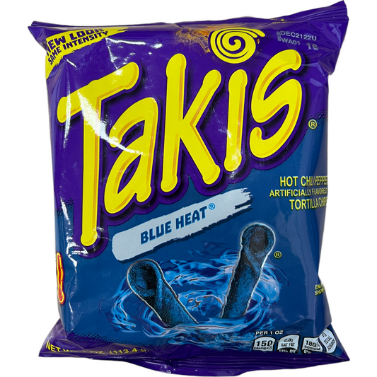 Takis Blue Heat Hot Chilli Pepper Tortilla Chips 113.4g