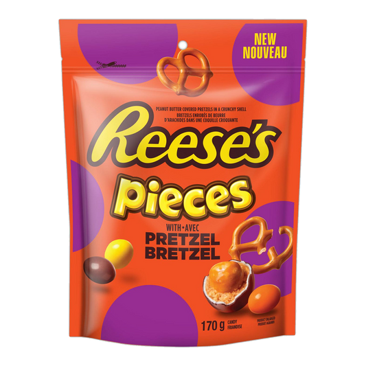Reese's Pieces Pretzel Peanut Butter Candy 170g [Canadian]
