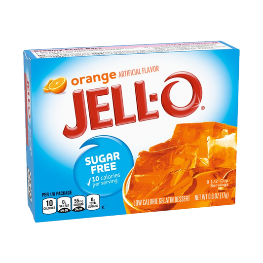 Jell-O Sugar Free Orange Gelatin Dessert Mix 85g