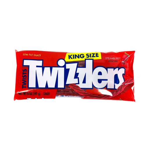 Twizzlers Strawberry Twists Candy King Size 141g