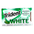 Trident White Spearmint Sugar Free Gum 16 Pcs (Pack of 9)