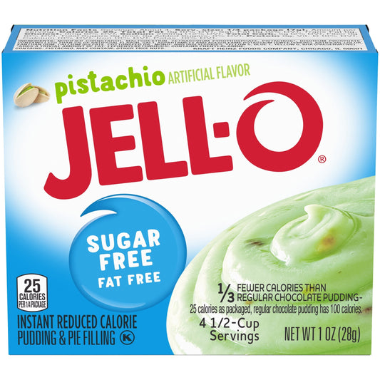 Jell-O Instant Sugar Free Fat Free Pistachio Pudding & Pie Filling 28g