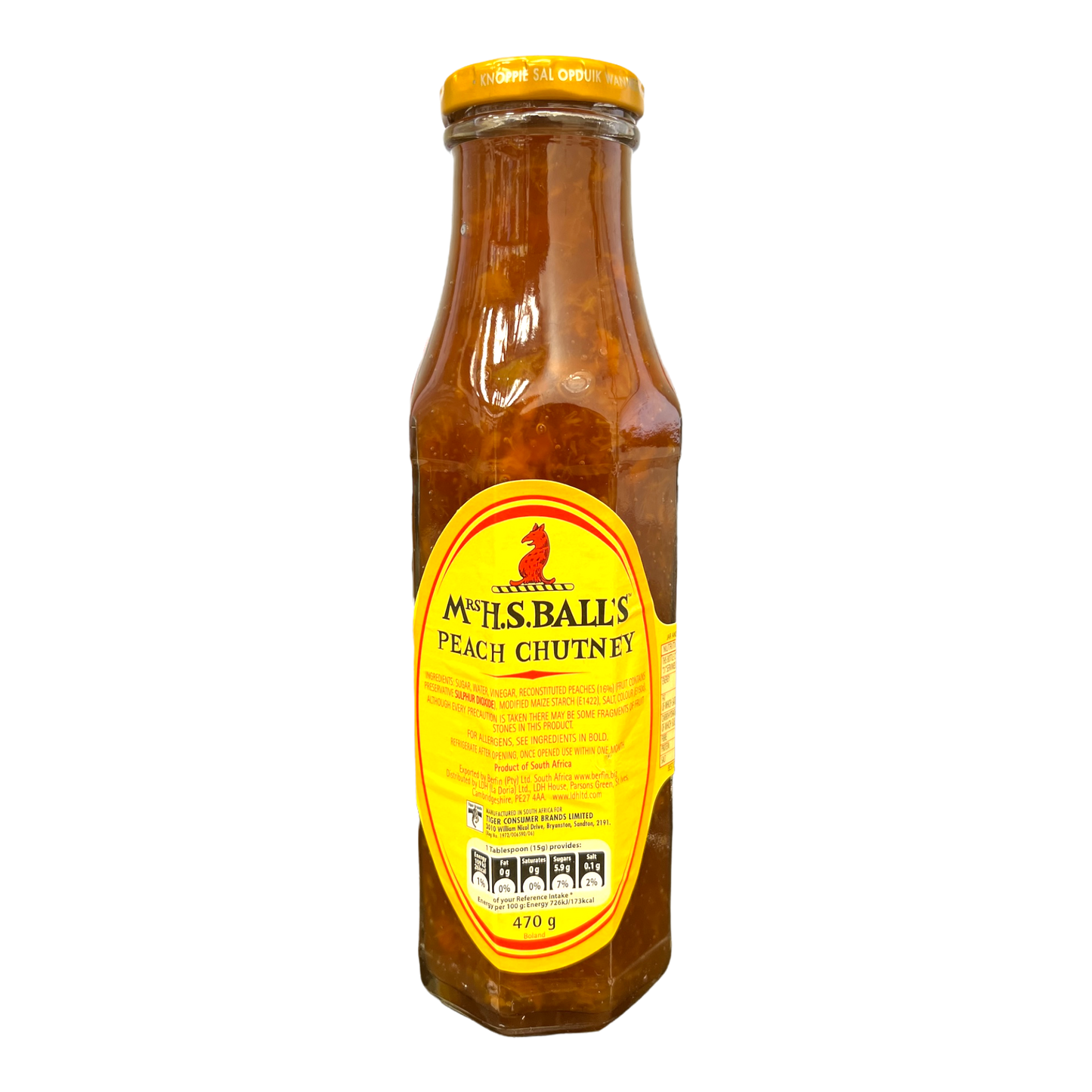 Mrs H.S. Balls Peach Chutney 470g [South African]
