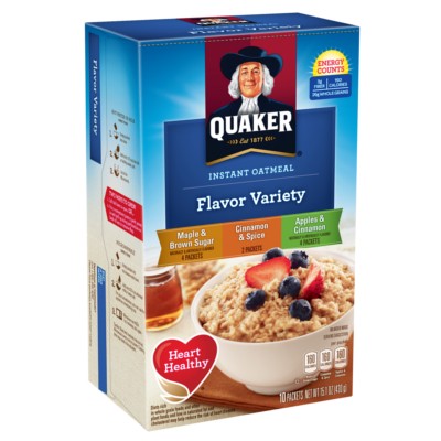 Quaker Instant Grits Flavour Variety 341g