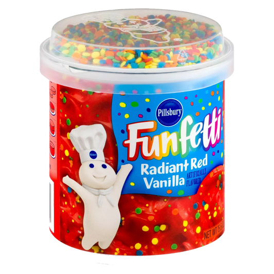 Pillsbury Funfetti Radiant Red Vanilla Frosting 442g