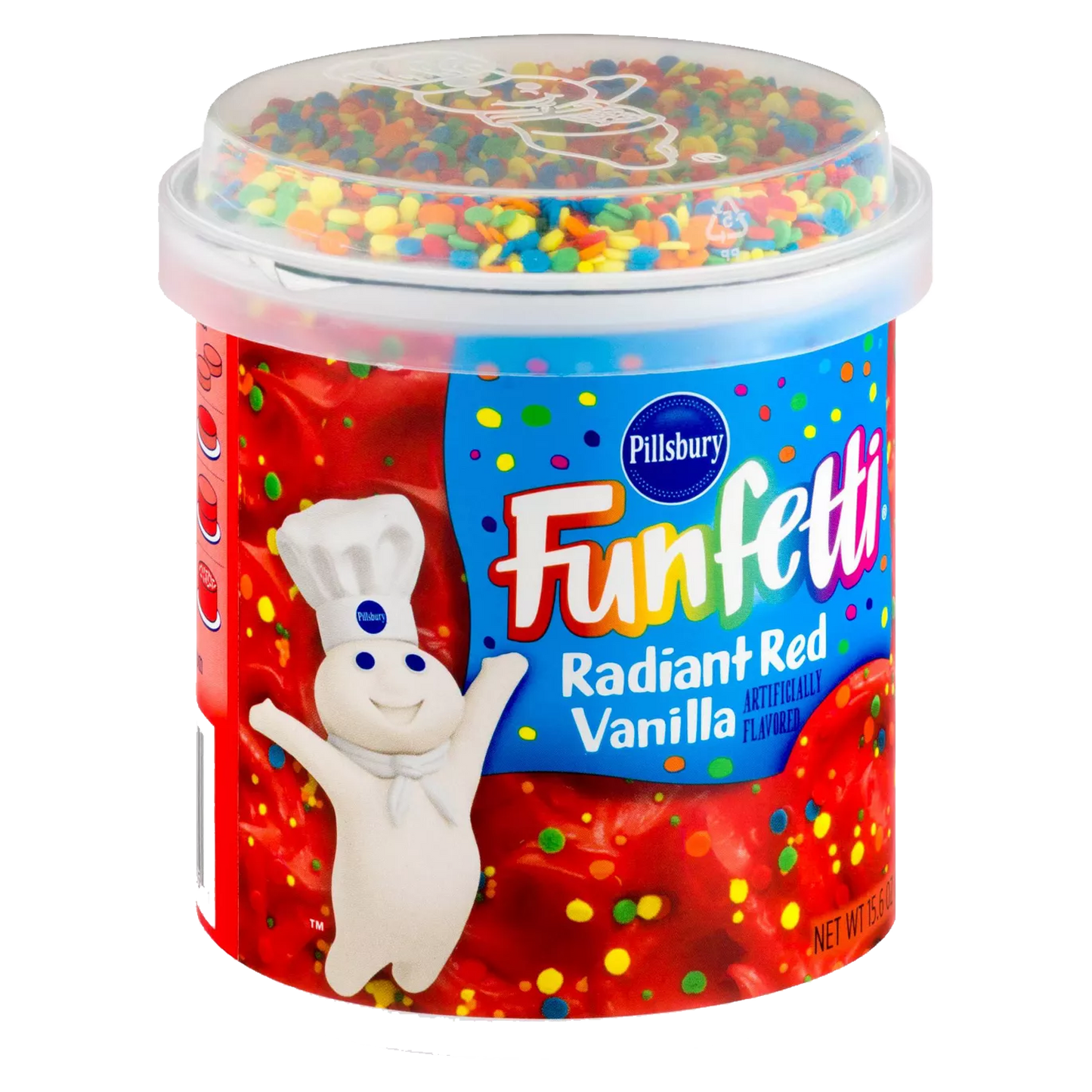 Pillsbury Funfetti Radiant Red Vanilla Frosting 442g