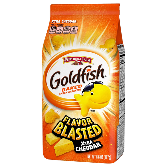 Pepperidge Farm Goldfish Flavor Blasted Xtra Cheddar Baked Snack Crackers 187g